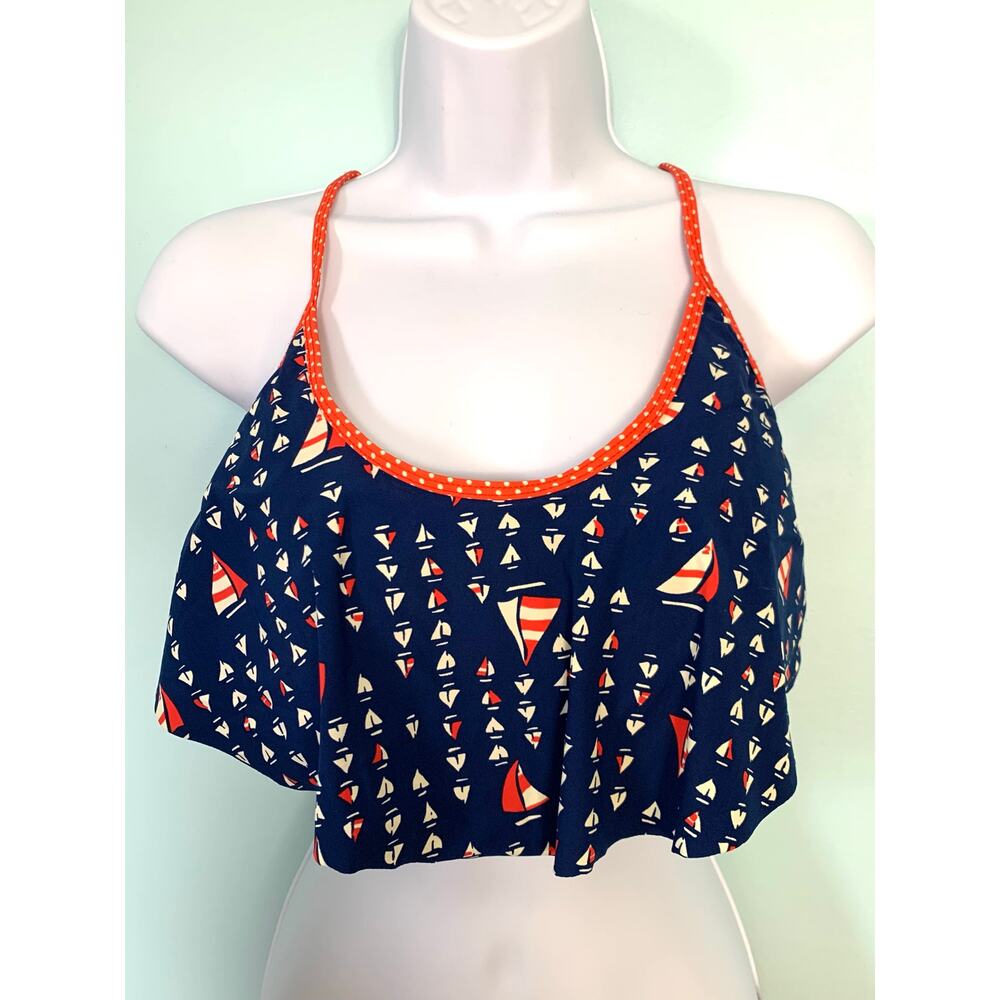 Sperry Top-Sider Nautical Sailboat Print Bikini Large - Picture 3 of 9